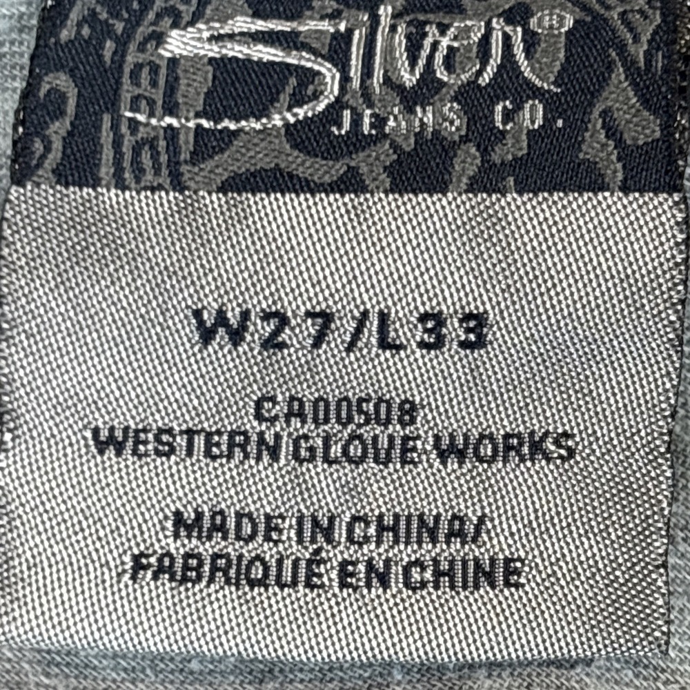 Silver Jeans Women’s 27x27 (Hemmed from 27x33) Dark Blue Frances Dark Wash - Picture 4 of 9